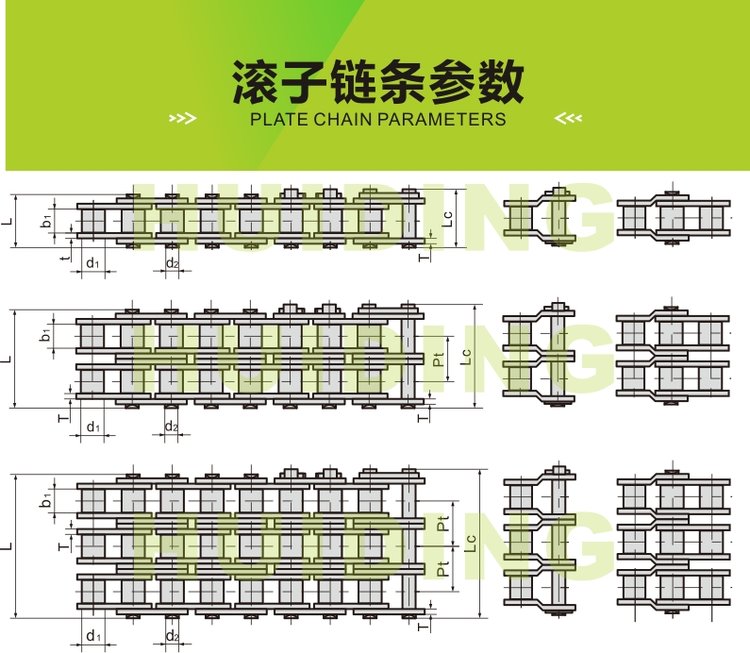 a系列24a-3輸送鏈條 工業(yè)傳動鏈條 三排重型精密滾子鏈條 - 愛企查